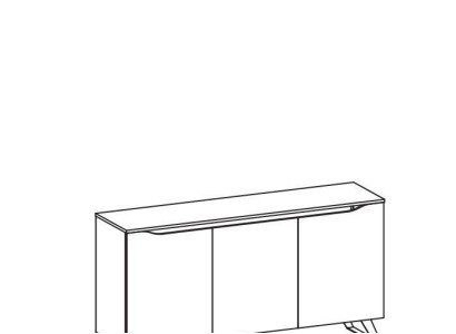 Furniture Hotel Sideboard Modern Chest of drawers Wardrobe Chests of drawers Wood Shelf 3 doors